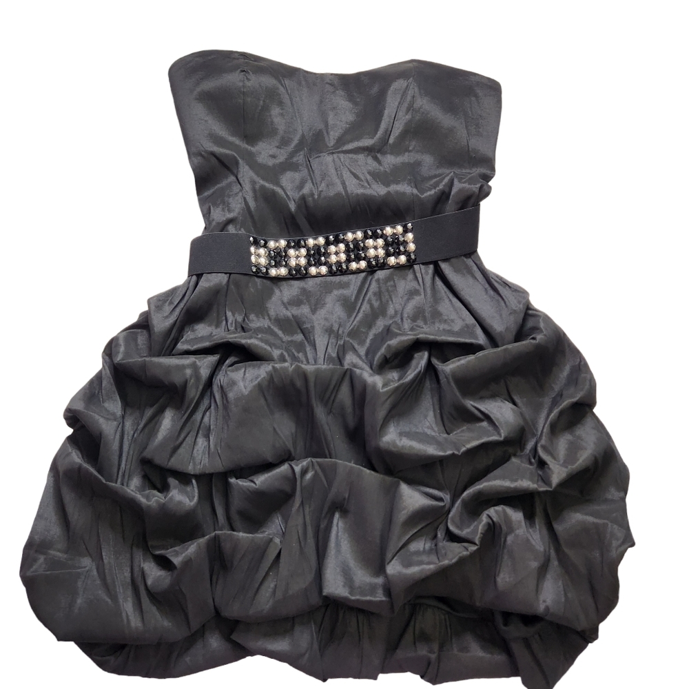 Torrid Black Hilo Pickup Strapless Formal Dress Plus Size 22 New Bubble Dress - Picture 8 of 10